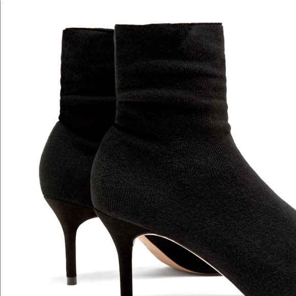 ZARA Sock Style Ankle Boot - Picture 3 of 7